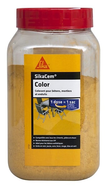 SIKA - Colorant en poudre Sikacem ocre 0.4kg - large
