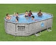 BESTWAY - Piscine tubulaire Power Steel SwimVista - Ovale - L488xH100xP305cm - vignette