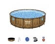 BESTWAY - Piscine tubulaire Power Steel SwimVista - Ronde - D488xH122cm - vignette