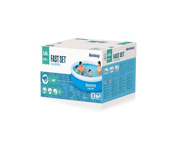 BESTWAY - Piscine tubulaire Steel Pro Max - Ronde - D396xH122cm - large