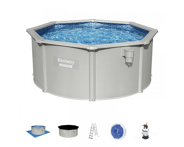BESTWAY - Piscine hors sol en acier Hydrium - Octogonale - D300xH120cm - large