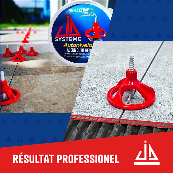 JD SYSTEME - Croisillons 1 mm seau de 250 pces  Pour carrelages de 8/25mm - large