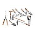 VITO - Kit 10 outils de jardin Manche bois Inox et Fer forgés à la main Haute qualité VITO - vignette