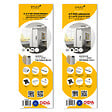 EMUCA - Kit de ferrures pour Placard 81 2 coulissants et fermeture souple, profilé Wave, épaisseur 18mm, panneaux non inclus, Anodisé mat - vignette