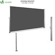 VOUNOT - Paravent retractable avec housse de protection 160x300cm Gris - vignette
