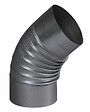 TEN - Coude plissé à 45° aluminié 167 mm - TEN - 374167 - vignette