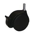 AVL - Roulette double galet noire diamètre 50mm tige M10 à  frein - AVL - 595526A - vignette