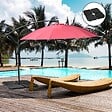 OUTSUNNY - Pied de parasol lot de 4 dalles pour parasol déporté à lester dim. tot. 100L x 100l x 8H cm HDPE noir - vignette