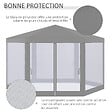OUTSUNNY - Tonnelle barnum tente de réception hexagonale style cosy métal polyester imperméabilisé surface env. 10 m² gris - vignette