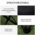 OUTSUNNY - Chaise de camping pliable avec sac de transport et pochette de rangement acier oxford noir - vignette