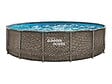SUMMER WAVES - Piscine tubulaire Active Frame Pool ronde effet rotin 4,57 x 1,06 m - Summer Waves - vignette