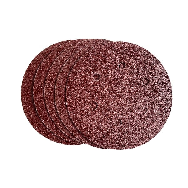 MC KENZIE - Disque perforé agrippant - 6 trous - Grain 40 - Lot de 5 - D150mm - large