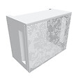ATOLE - Cache Climatisation  en aluminium thermolaqué ,  Taille 2 : H. 113 x L. 110 x P. 64 cm, Baroque, Blanc - vignette