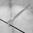 AICA SANITAIRE - AICA paroi de douche à l'italienne 110x190cm en 6mm verre avec bandes horizontales sérigraphiées, livré avec barre de fixation 90cm en carré - vignette