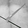 AICA SANITAIRE - AICA paroi de douche à l'italienne 100x190cm en 6mm verre avec bandes horizontales sérigraphiées, livré avec barre de fixation 90cm en carré - vignette