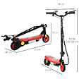 HOMCOM - Trottinette électrique 120 W pliable pour enfant 7-14 ans 12 Km/h max. autonomie 10 Km max. rouge - vignette