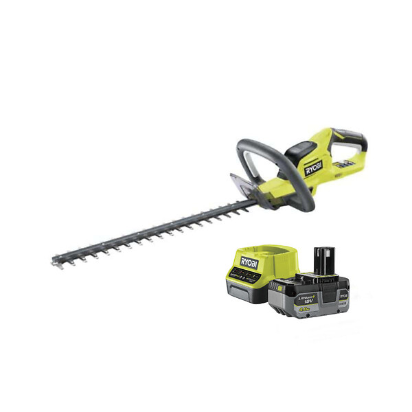 RYOBI - Pack RYOBI taille haie 18V One+ Lithium OHT1845 - 1 batterie 18V One+ 4Ah LithiumPlus - 1 chargeur rapide 2.0 Ah Lithium-ion RC18120-140X - large