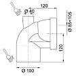 WIRQUIN - Pipe rigide courte coudee male - vignette