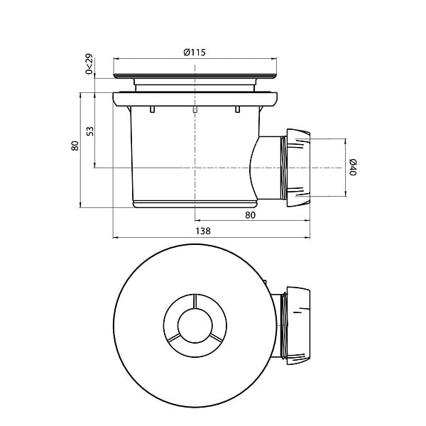 WIRQUIN - TOURBILLON D90gRILLE ABS HOR - large