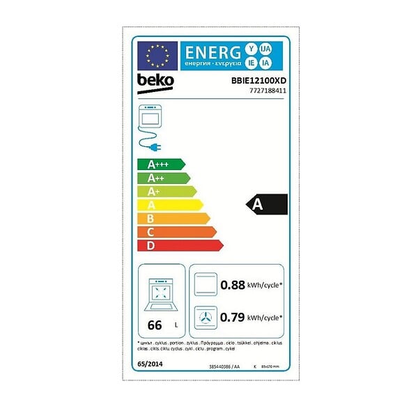 BEKO - four intégrable multifonction 72l 60cm inox - BBIE12100XD - large