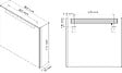ONDEE - Miroir rétro-éclairant ADEL - Argent - 80x70cm - Verre - Cadre aluminium - vignette