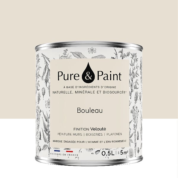 PURE&PAINT - Peinture velouté Pure & Paint - Bouleau - 0.5L - large