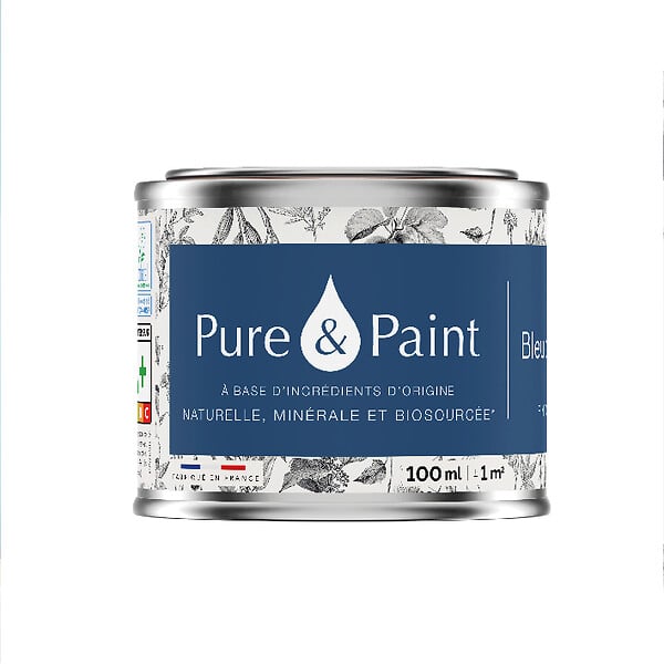 PURE&PAINT - Peinture velouté Pure & Paint - Bleu de Suède - 100ML - large