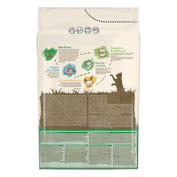 CAT CHOW - Croquettes chat adulte stérilisé - Poulet - 3kg - large