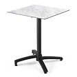 OVIALA - Table de terrasse 70 cm inclinable marbre - Opéra - vignette