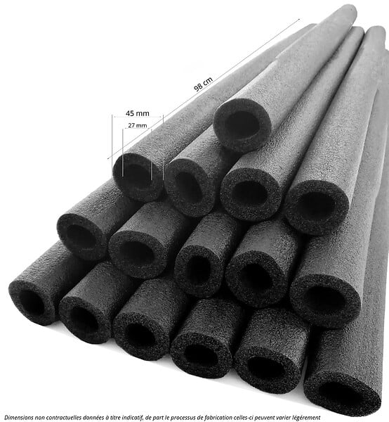 KANGUI - Set de 16 mousses universelles Ø25 mm pour poteaux de trampoline - large