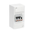 DEBFLEX - COFFRET PRE EQUIPE CABLE CHAUFFE EAU 4M 1xCONTACTEUR J/N, 1x2A, 1x20A - vignette