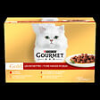 GOURMET - Aliment chat adulte Gold - Viandes - 12x85g - vignette