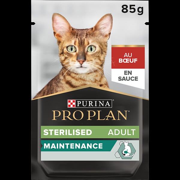 PROPLAN - Aliment chat adulte stérilisé - Boeuf - 85g - large