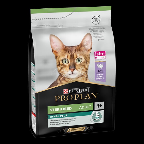 PURINA - Croquettes chat sterilise - riche en Dinde - 3kg - large
