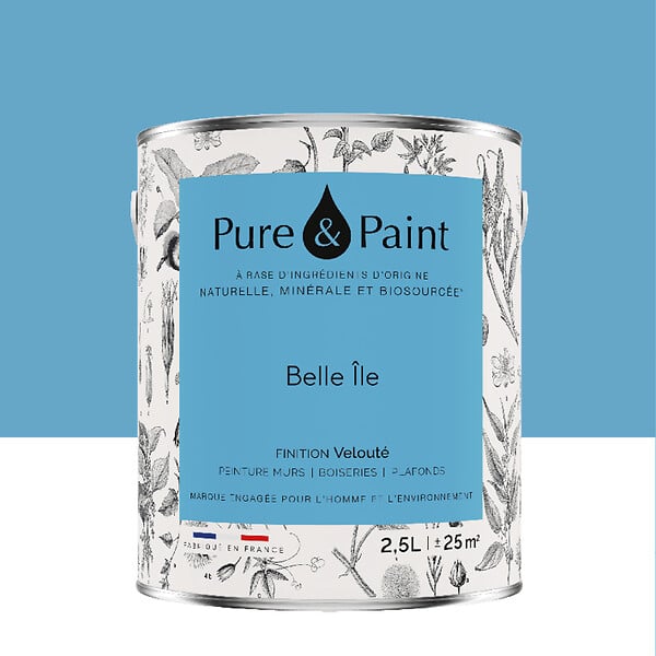 PURE&PAINT - Peinture végétale - Velouté - Belle île - 2,5L - large