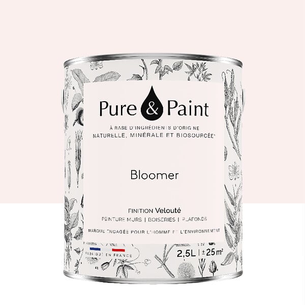 PURE&PAINT - Peinture végétale - Velouté - Bloomer - 2,5L - large