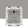 PURE&PAINT - Peinture velouté Pure & Paint - Gris fumé - 0.5L - vignette