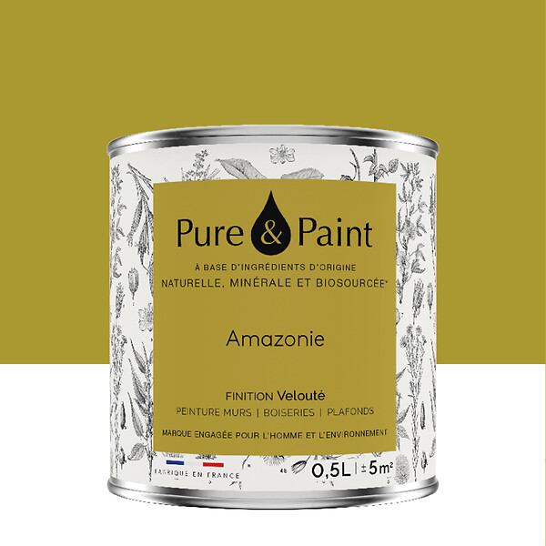 PURE&PAINT - Peinture velouté Pure & Paint - Amazonie - 0.5L - large