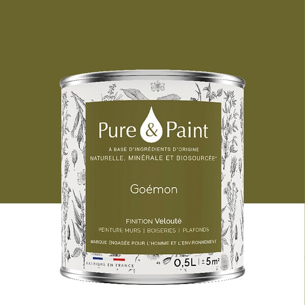 PURE&PAINT - Peinture velouté Pure & Paint - Goémon - 0.5L - large