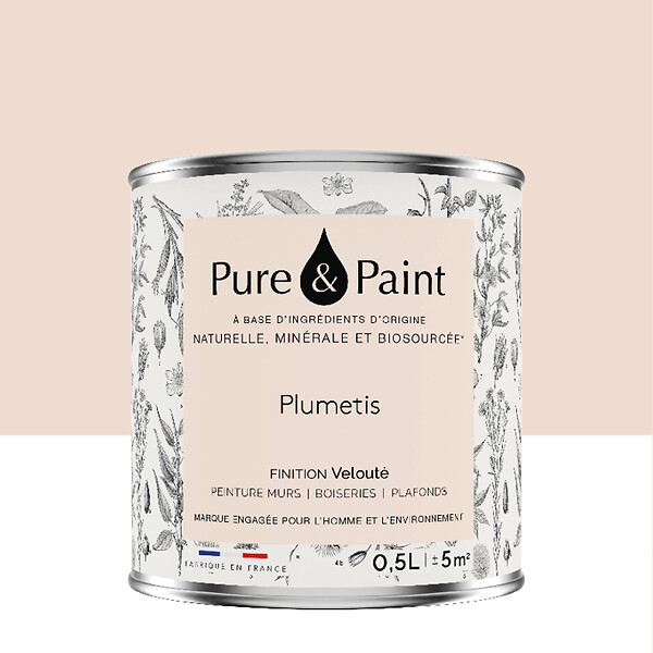 PURE&PAINT - Peinture velouté Pure & Paint - Plumetis - 0.5L - large