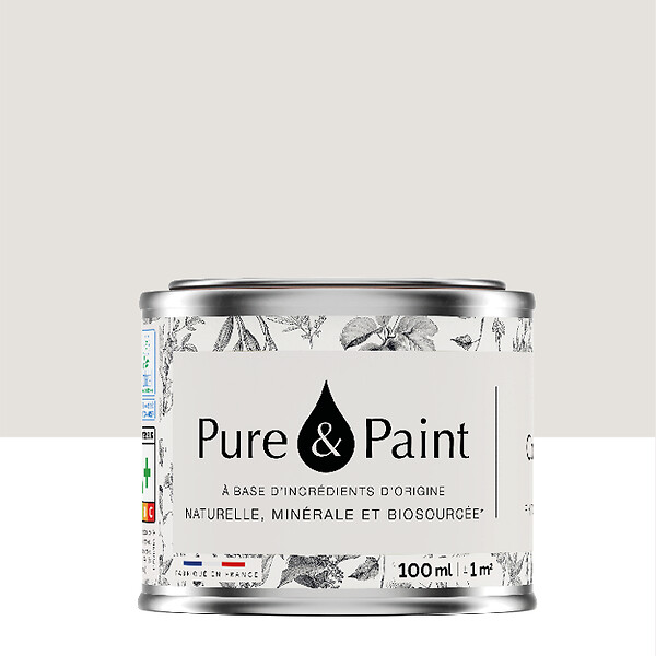PURE&PAINT - Peinture velouté Pure & Paint - Calcaire - 100ML - large