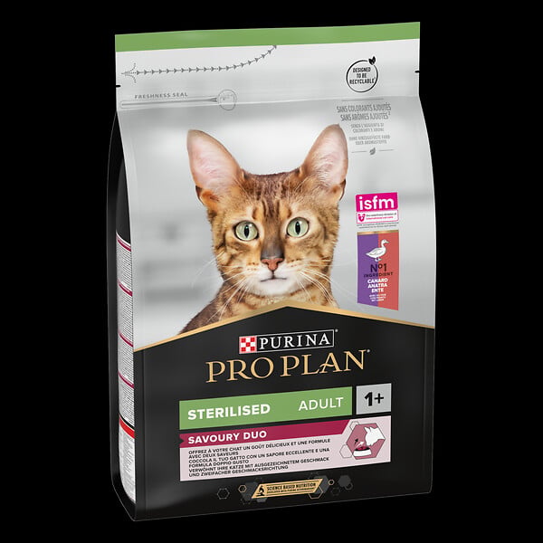 PROPLAN - Croquettes Chat adulte stérilisé Optisavour - Canard-Foie - 3kg - large