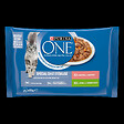 ONE - Sachets repas chat stérilisé - Saumon-Dinde - 4x85g - vignette