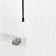 AURLANE - Paroi de Douche 80x200cm Verre Transparent - Profilé + Barre Plafond Noire - FREEDOM 2 BLACK - vignette