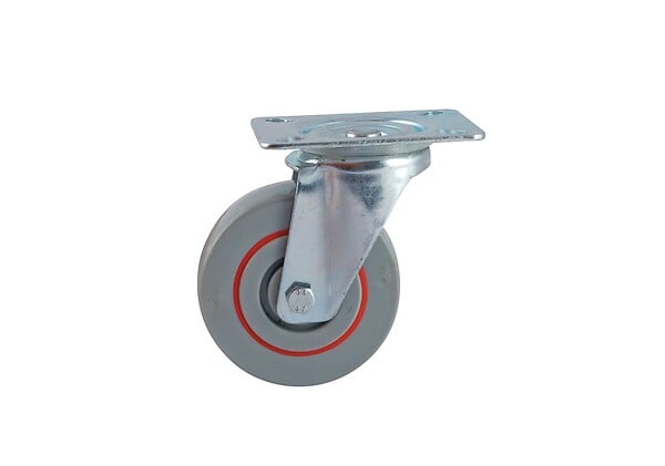 AVL - ROULETTE SATURNE GRISE 100MM PIVOTANTE A FREIN - large