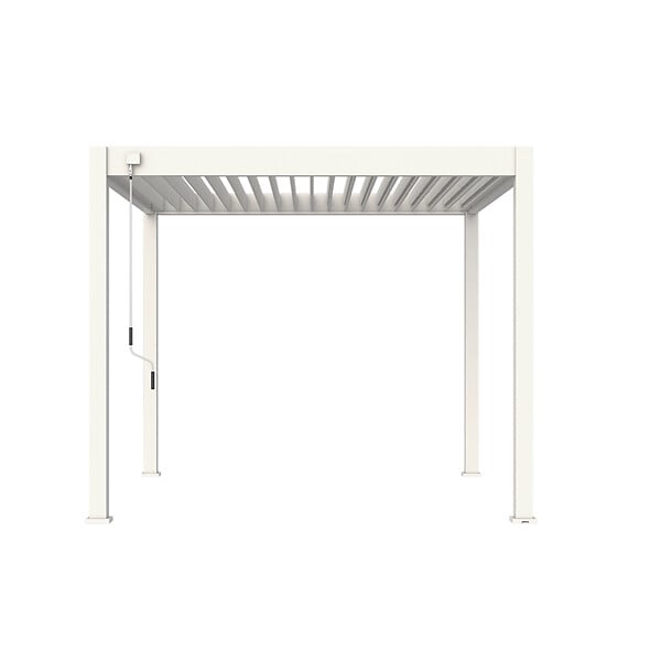 OMBREA - Pergola bioclimatique autoportante 3x3m - Blanc - VS - Ombréa - large