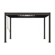 OMBREA - Pergola bioclimatique autoportante - Anthracite - 3x4m - vignette
