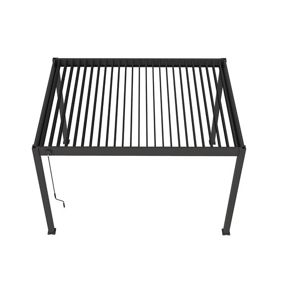 OMBREA - Pergola bioclimatique autoportante - Anthracite - 3x4m - large