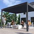 OMBREA - Pergola bioclimatique autoportante - Anthracite - 3x4m - vignette