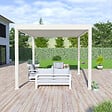 OMBREA - Pergola bioclimatique autoportante 3x4m - Blanc - OMBREA VS - vignette